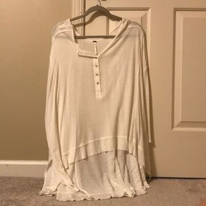White Free People Top